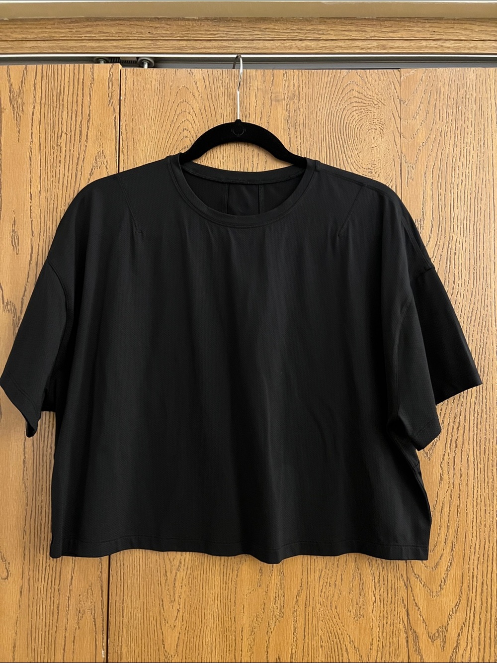 lululemon athletica Black Boxy Short Sleeve Tee